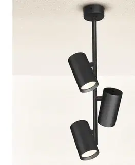 Svietidlá Brilagi - Luster na tyči SELE VERTICAL 3xGU10/30W/230V čierna WO-E3-OEM