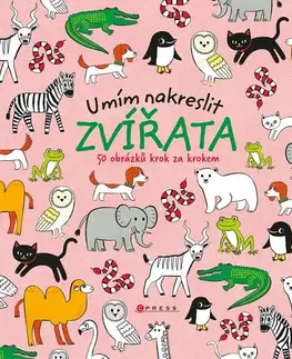 Nalepovačky, vystrihovačky, skladačky Umím nakreslit zvířata - Kolektív autorov