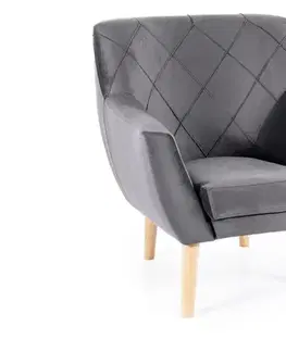 Kreslá Kreslo KIER 1 VELVET buk Signal