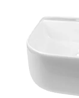 Umývadlá Mereo Umývadlo na dosku bez prepadu, Lota, 390x390x140 mm, keramické UC393914S