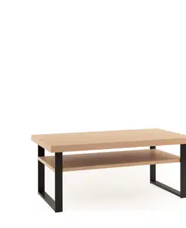 Konferenčné stolíky TARANKO Grande GR-S2 konferenčný stolík dub (Grande 01) / čierna