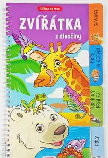 Leporelá, krabičky, puzzle knihy Zvířátka z divočiny