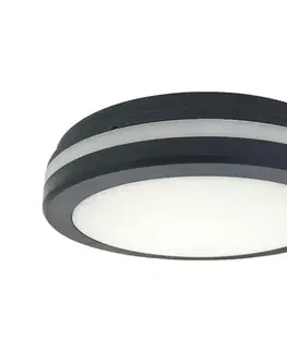 Svietidlá  LED stropné svietidlo s pohybovým senzorom LED/20W/230V 3000/4000/6500K IP54 antracit 008 0001324