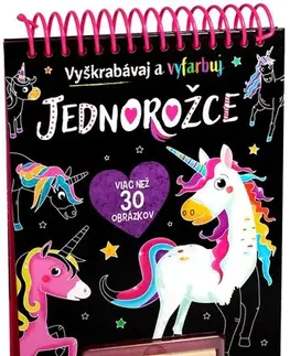 Pre deti a mládež - ostatné Jednorožce - Vyškrabávaj a vyfarbuj - Kolektív autorov,Miroslav Filipec