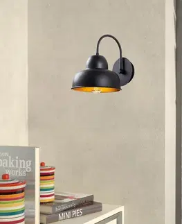 Nástenné svetlá Nástenná lampa Berceste - 180BLACK-A