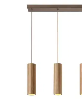 Svietidlá Brilliant - Luster na lanku LAKEWOOD 3xGU10/10W/230V hnedá 51572/20