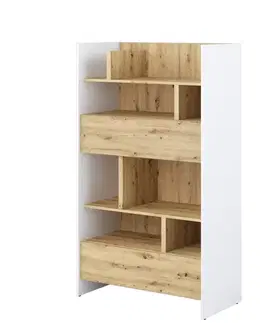 Nábytok Dig-net nábytok Regál Lenart BED CONCEPT BC-27 | biela / dub artisan