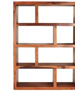 Knižnice Knižnica Tara 130x180x35 indický masív palisander