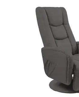 Masážne kreslá HALMAR Pulsar 2 relaxačné kreslo tmavosivá