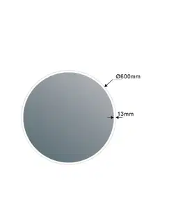 Kúpeľňové zrkadlá SAPHO - VISO guľaté zrkadlo s LED osvetlením, ø 60cm VS060