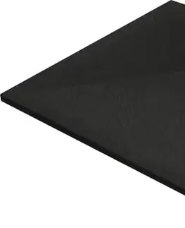 Vane MEXEN/S - Stone+ štvorcová sprchová vanička 70 x 70, čierna, mriežka zlatá 44707070-G