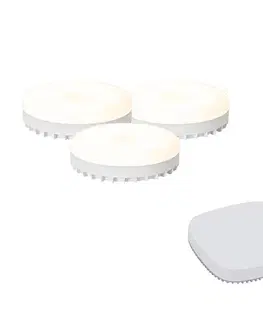LED osvetlenie Sada 3 inteligentných stmievateľných LED žiaroviek GX53 9W 806LM 2700K-6500K vrátane Zigbee Smart Hub