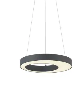 Závesné svietidlá Moderné závesné svietidlo čierne 50 cm vrátane LED 3-stupňové stmievateľné - Organici