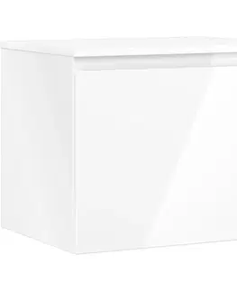 Kúpeľňový nábytok MEXEN/S - Orio kúpeľňová skrinka pod umývadlo 60 cm s doskou, 1 šuplík, biela lesk 91A10-06047-1-BFC00