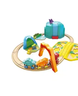 Drevené vláčiky Hape Vláčikodráha - Dinosaury
