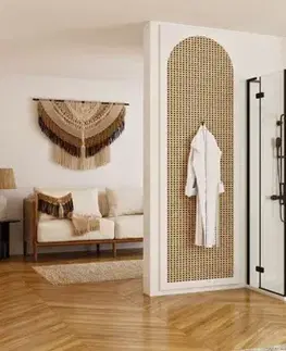 Sprchovacie kúty REA/S - Sprchová kabína Hugo Double Black 90x90 KPL-K6601