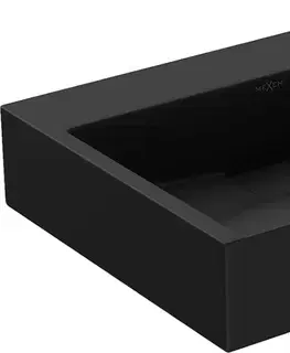 Umývadlá MEXEN - Ava umývadlo na dosku liaty mramor B/O 50 x 38, čierna 23015070