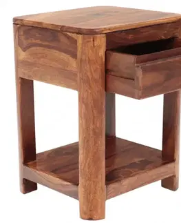 Nočné stolíky Nočný stolík Tina 45x60x40 indický masív palisander