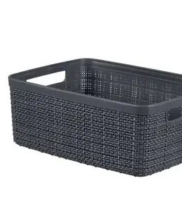 Kúpeľňové doplnky Košík S Jute 245712 tmavošedý 5 L