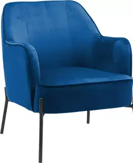 Moderné kreslá Kreslo Bob WX-2924 Blue Velvet 16