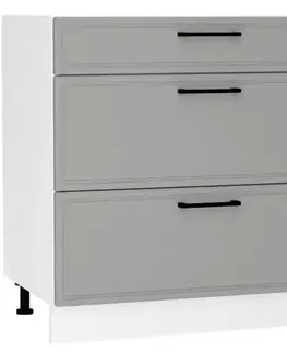 Kuchynské skrinky stojace Kuchynská skrinka Emily D80S/3 Dast Grey