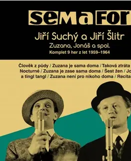 Dráma, divadelné hry, scenáre Supraphon Semafor Komplet 9 her z let 1959-1964 15 CD - audiokniha