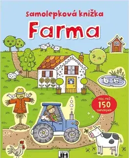 Nalepovačky, vystrihovačky, skladačky Farma: Samolepková knižka