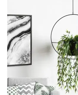 Stojany na kvetiny  Záves na kvetináč 25 cm kov 968HBR1119