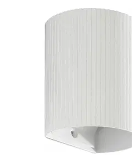 Svietidlá FARO Barcelona FARO 40526 - Nástenné svietidlo SOLE 1xGU10/8W/230V biela vrúbkovaná zaokrúhlený 40526