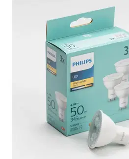 Žiarovky SADA 3x LED Žiarovka Philips GU10/4,7W/230V 2700K 8720169294998