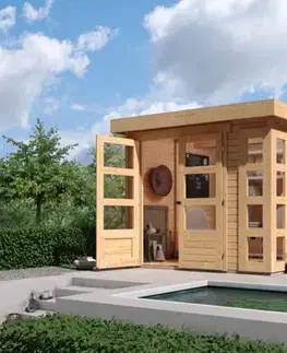 Drevené Drevený záhradný domček KERKO 3 Lanitplast