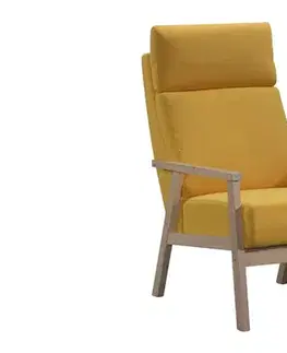 Kreslá RELAX 1 čalúnené kreslo, žlté