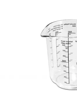 Odmerky PETRA PLAST - Odmerka 1L s potlačou, priemer 11,5cm výška 14cm, umelá hmota