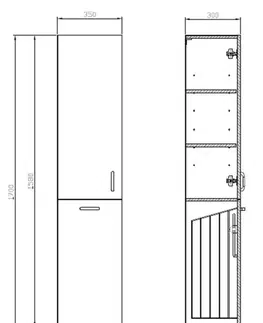 Doplnky do kúpeľne CERSANIT - STĹPIK CLASO BIELA DSM S598-033-DSM