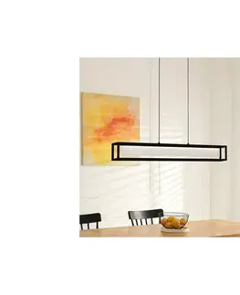 Svietidlá Eglo 39629 - LED stmievateľný závesný luster na lanku GUALAJO LED/27W/230V čierny 39629