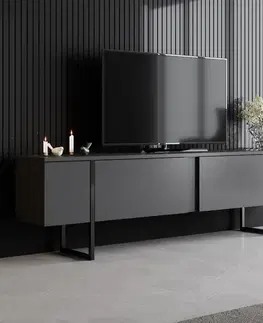 TV stolíky TV stolík Luxe - Anthracite, Black