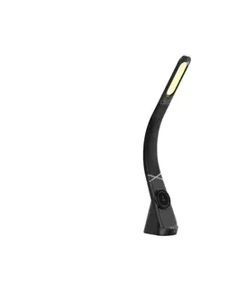 Lampy  09110L - stmievateľná LED stolná lampa s bezdrôtovým nabíjaním MAGIC LED/5W/230V čierna 09110L