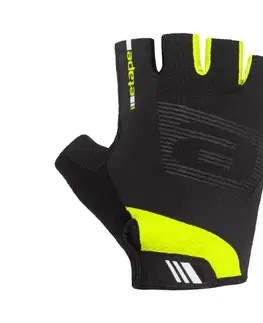 Cyklistické rukavice Cyklo rukavice Etape Garda čierna/žltá fluo - XXL