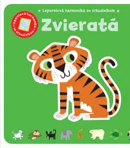 Leporelá, krabičky, puzzle knihy Zvieratá - leporelová harmonika so zrkadielkom