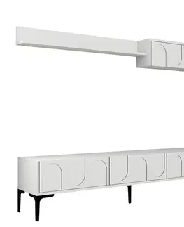 Obývacie steny TV skrinka / Obývacia stena Lyon 2 - White, Black
