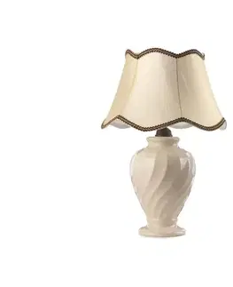 Lampy ONLI - Stolná lampa VORTICE 1xE27/22W/230V 60 cm béžová 235/LGA