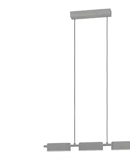 Svietidlá Eglo 99819 - LED Stmievateľný luster na lanku ROVIRA 3xLED/6,7W/230V strieborná 99819