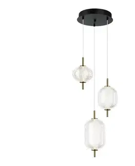 Svietidlá Viokef Lighting LED luster na lanku PELLUCID LED/20W/230V bronzová/čierna 4297700