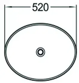 Umývadlá MEXEN - Jowita umývadlo na dosku 52 x 39, čierna mat 21355285