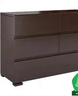 Komody do spálne Komoda drevená  buk 5s Skandica Vestre Palisander