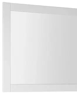 Kúpeľňové zrkadlá AQUALINE - FAVOLO zrkadlo v ráme 80x80cm, biela mat FV080