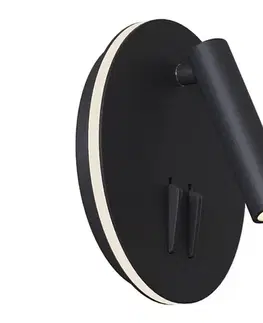 Svietidlá Maytoni C176-WL-01-6W-B - LED Nástenné bodové svietidlo IOS LED/9W/230V čierna C176-WL-01-6W-B