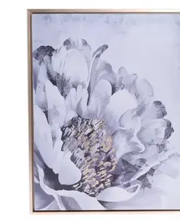Obrazy Obraz na plátne v ráme Pivonka - zlatotlač, 40 x 2,5 x 50 cm