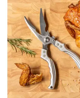 Dózy na potraviny Gudaro - Nožnice na hydinu NOBURU 24,5 cm strieborné GD-CUT-10