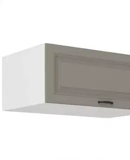 Kuchynské skrinky visiace Kuchynská skrinka Stilo claygrey/biela 80 Nagu-36 1F